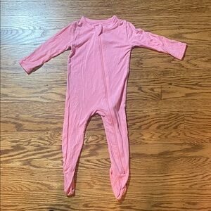 Cozy Pink Kids Footie Pajamas